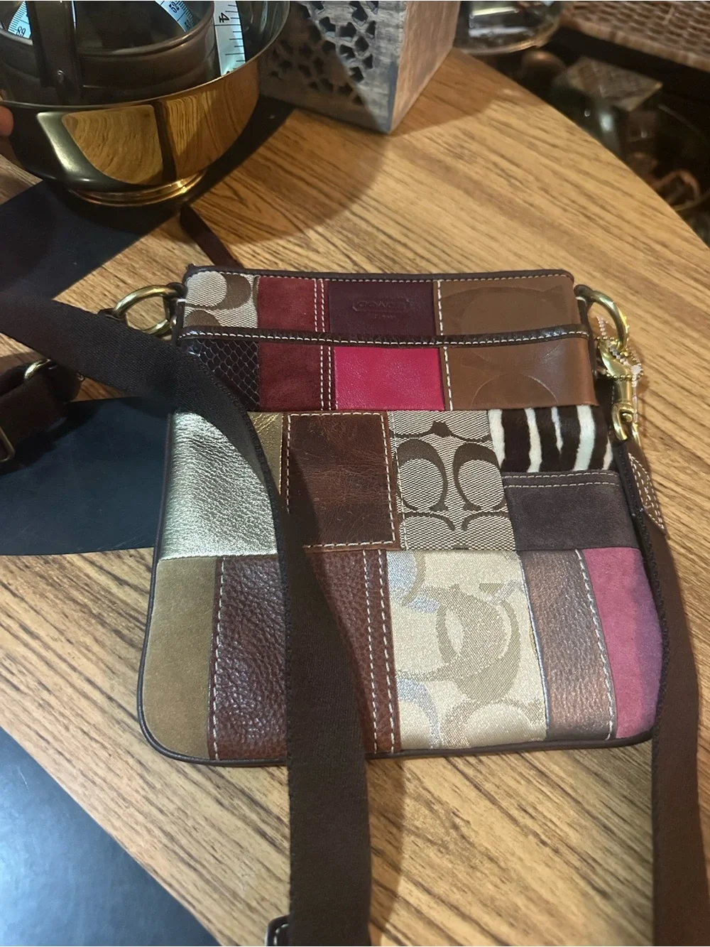 Gorgeous vintage coach patchwork Crossbody